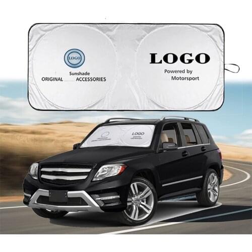 Car Sun Shade Protector For Mercedes AMG Windshield Sunshade UV Protection Car Sun Cover Interior Windshield Protection Covers