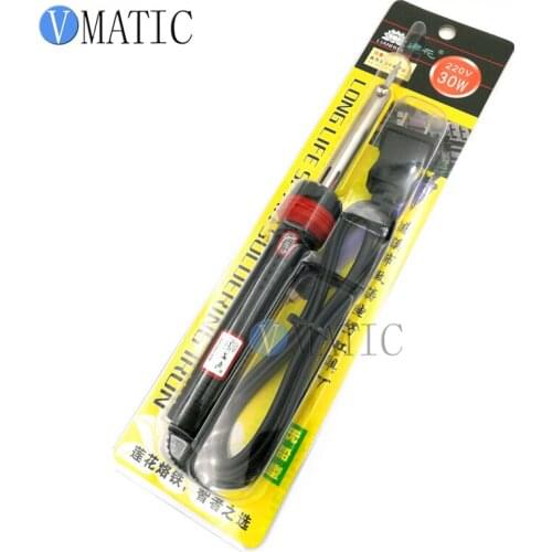 Free Shipping 1Pc 30 Watts Electric Soldering Iron Solder Tool Professional Quality Soldering Tools Long Life Tip