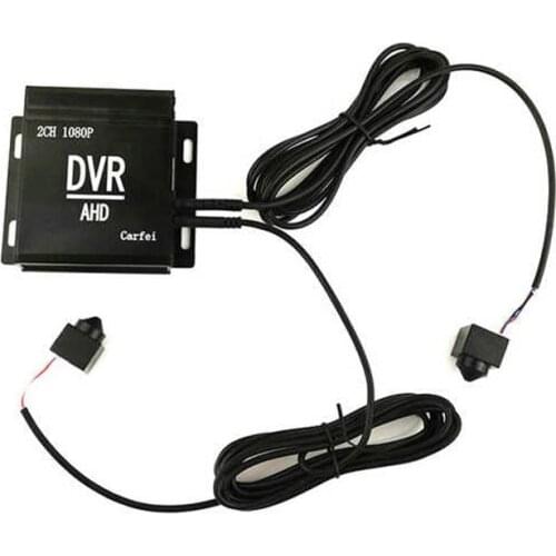 Free Shipping 2ch Mini AHD DVR Kits with 2PCS MINI AHD Camera 2Channel Small CCTV Video Recorder Set for Vehicle/Bus/School