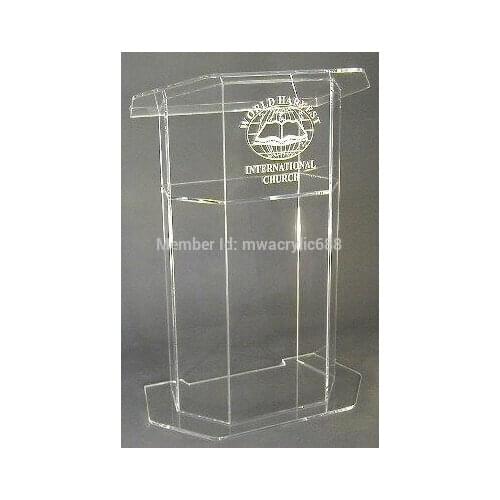 Free Shipping Beautiful Easy Cheap Acrylic Podium Pulpit Lectern