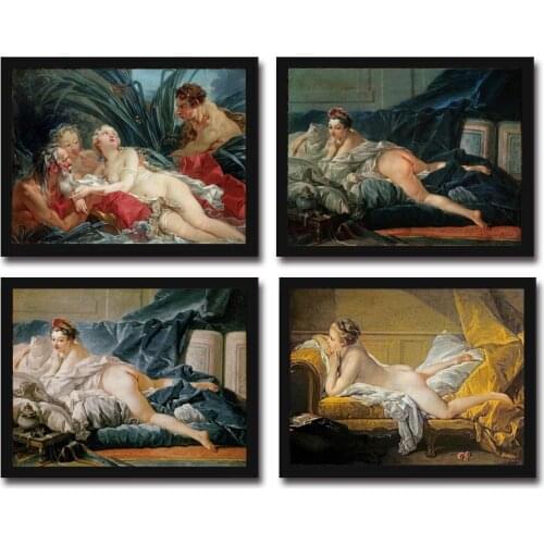 No frame classical nude religious people landscape canvas printings oil painting printed on cotton wall art decoration picture