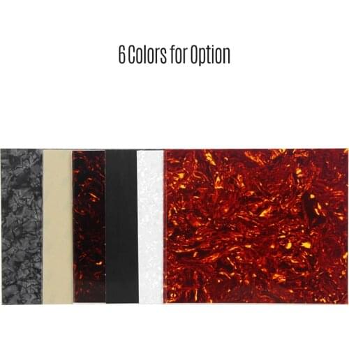 DIY Custom PVC Black 1PCS Blank Pickguard Sheet Material Scratch Plate for Acoustic Guitars