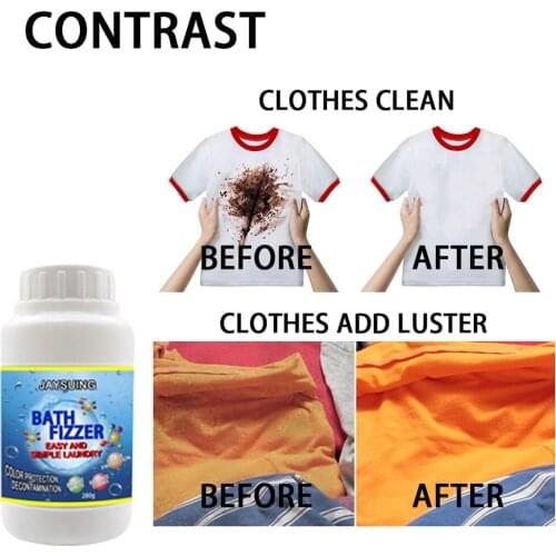 Color Bleaching Powder Bath Bombs Fizzer Clothes Cleaning Tool Laundry Remove Stains Quickly 280g Quick-washing Chemicals