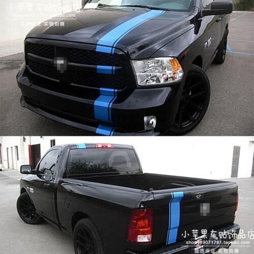 FOR Dodge RAM car sticker garland body parallel line sticker color bar modification
