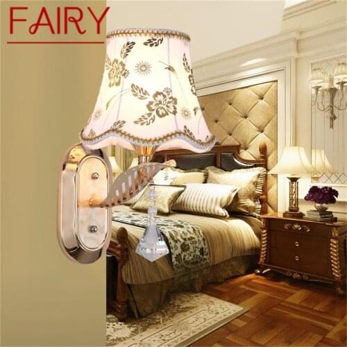 FAIRY Wall Lamps Contemporary LED Sconces Lights Luxury Indoor Crystal Fixture For Home Bedroom