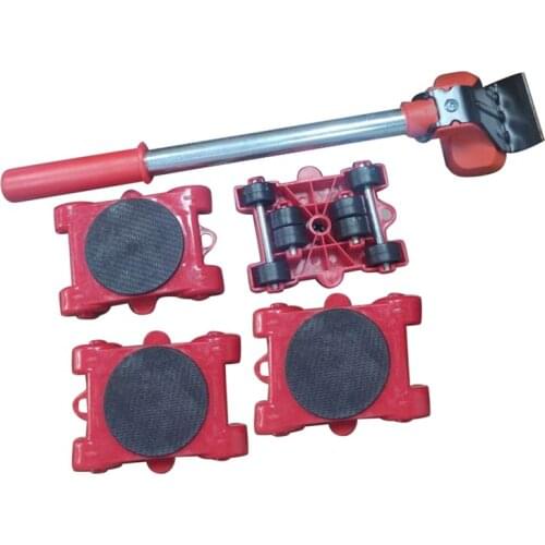 HOT-5Pcs/Set of Furniture Moving Tool Consignment Tool Mover Set Furniture Mover Tool Heavy Object Moving Wheel Roller Rod