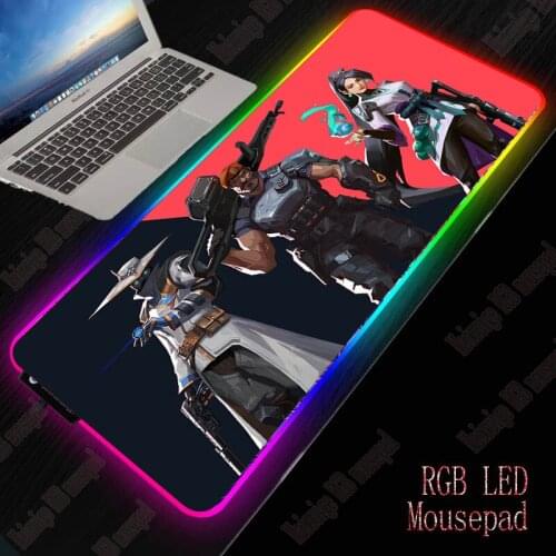 RGB Gaming Accessories Mouse Pad 90X40/80x30CM LED Light Computer Mousepad XL Gamer Desk Mat Pad Non-slip for PC Keyboard Laptop