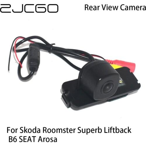 ZJCGO Car Rear View Reverse Back Up Parking Camera for Skoda Roomster Superb Liftback B6 SEAT Arosa