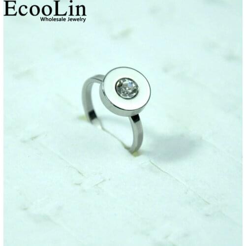 10Pcs Round Cut Cubic Zirconia Engagement Stainless Steel Rings Crystal Fashion Wedding Jewelry For Women Anel LR4027