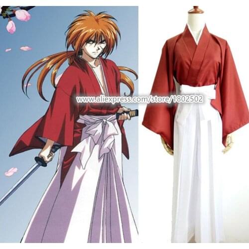 Rurouni Kenshin HIMURA KENSHIN Bule Cosplay Costume Custom made