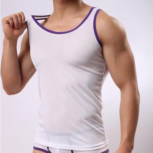 Quality Men Tank Tops Summer Vest Singlets Man Undershirts O Neck Sleevless Shirt Clothing