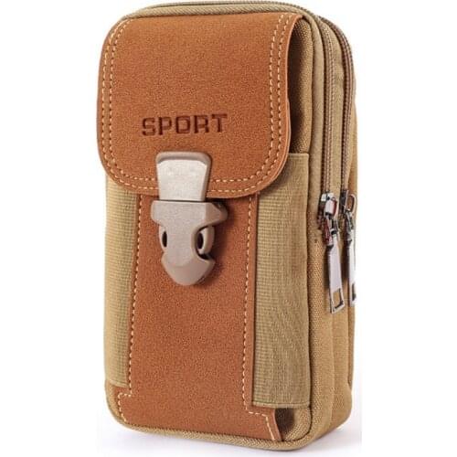 Mens Hunting Bag Tactical Waist Pack Travel Purse Phone Pocket Waterproof Belt Zipper Outdoor Sport Fanny Multifunction Pack