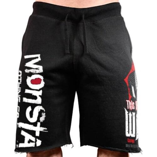 2019 Men Gyms Fitness Bodybuilding Shorts Summer Casual Fashion Beach Short Pants Male Crossfit Workout Cotton Sweatpants Bottom