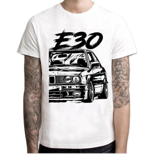 New Arrival Cool Automotive Car Turbo E30 men t shirt Anime T-shirts tee shirt homme TShirt men clothing Q7