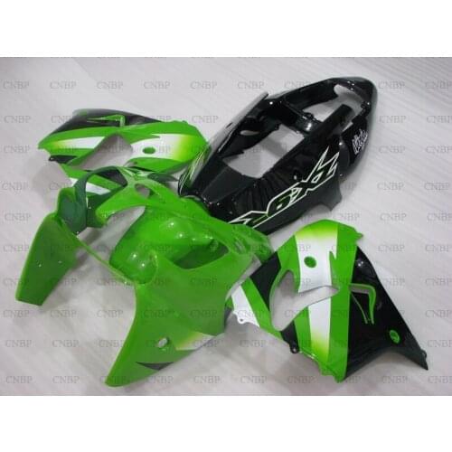 For Kawasaki Zx9r 2002 - 2003 Abs Fairing Zx9r 2002 Plastic Fairings for Kawasaki Zx9r 02 Green Black Fairing Kits