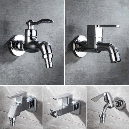 Zinc alloy Garden Faucet Wall Mounted Brushed Outdoor Bibcock Garden Wash Basin Mop Washing Machine Faucet Torneira parede