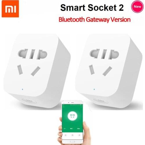Xiaomi Mi Smart WiFi Socket 2 Plug bluetooth gateway Version Remote Control adapter work Xiaomi Smart Home Mijia Mi home APP