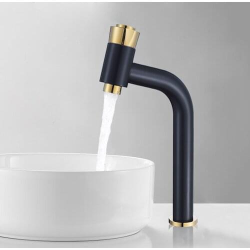 Basin Faucet Mixer Black and Gold Bathroom Sink Faucet Single Handle Hole Faucet Basin Tap Grifo Lavabo Wash Hot and Cold Faucet