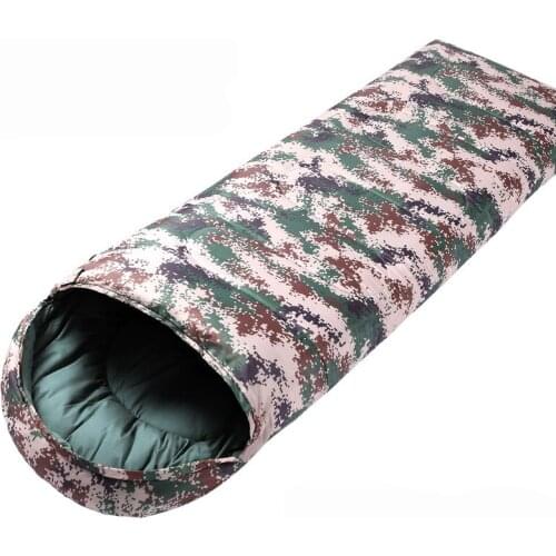 Desert 2652 camouflage cotton sleeping bag 1.45kg warm cotton outdoor camping adult sleeping bag light can be spliced together