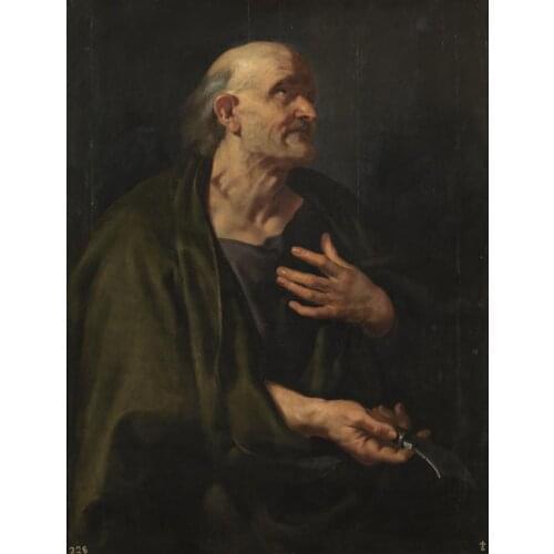 TOP art oil painting-100% hand painted # Artist Rubens Peter Paul -San Bartolome, 1610 oil painting replica work --accept custom