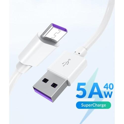 5A USB Type C Cable Fast Charging Cable For Samsung S21 FE S20 Ultra S10 S9 Plus Note 20 10 A72 A52 A32 A02 F62 A90 Phone Cable