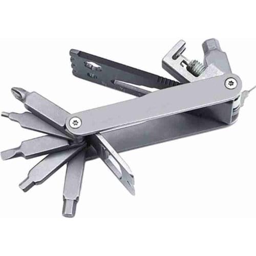 High quality Multi-function 17 in 1 Gadget Bicycle Multitool Portable Steel Repair Tool Portable accessories Bike L4Y2