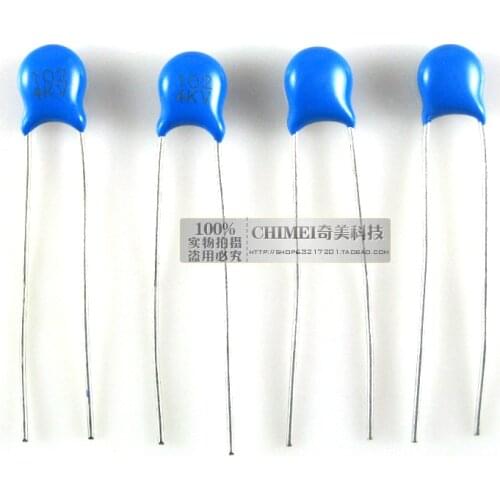 High-voltage ceramic capacitors 4KV 102K M capacitors for the elimination of high-frequency interference