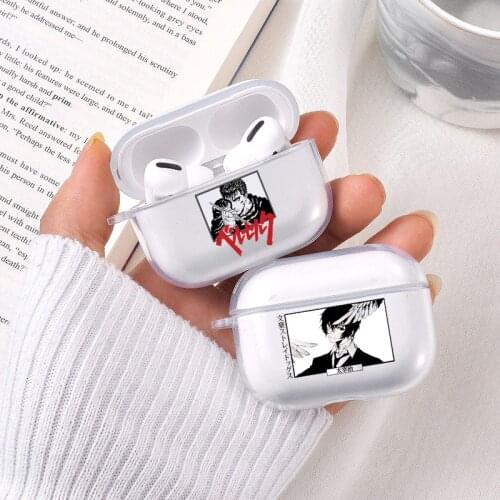 Japan anime bungou stray dogs Dazai Osamu Silicone TPU Cover For airpods Pro Soft Case Wireless Earphone Accessories Coque