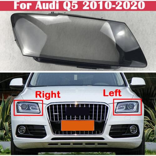 Car Front Protection Case Shell Transparent headlight housing Lens Glass Cover lampshade Lamp For Audi Q5 2010-2020