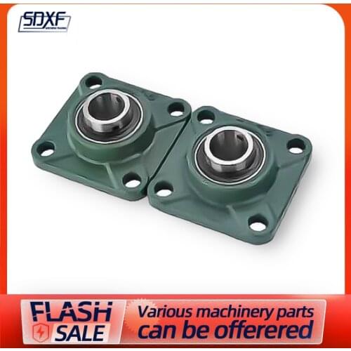 1/2/4PCS outer spherical bearing with seat UCF201 202 203 F204 F205 F206 F207 208 209 210