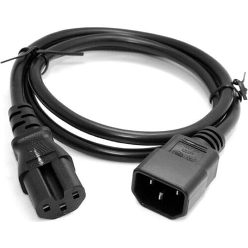 1.5M,5ft ,IEC 320 C14 To C15 PDU UPS Male To Female Power Cord Extension Cable, 10 pcs/lot
