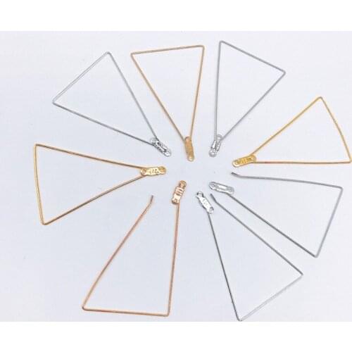 10pcs Gold Earrings Making Accessories Water Drop Pendants DIY Stud/Drop Earrings Jewelry Findings Handwork Wholesale