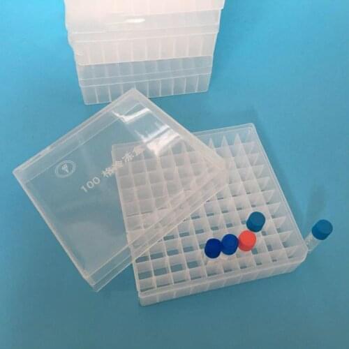 138MM*138MM*53MM Plastic Tube Storage Box Portable Perfume Bottle Display Biological Test Tubes Storage Box