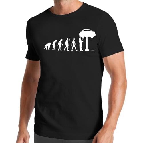 2019 Fashion Cool Men T-shirt Evolution Car Mechanic T-Shirt | WRENCH | TUNING | Car