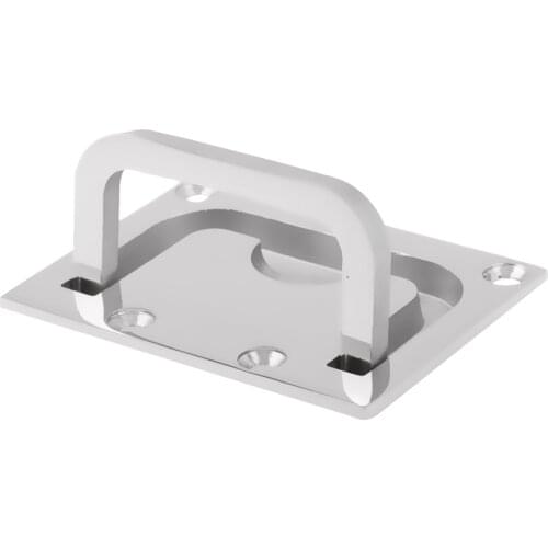 4 Pack Boat Recessed Hatch Pull Handle Marine Locker Flush Lift Ring 316 Stainless Steel - Size 3 inch x 2-1/4 inch