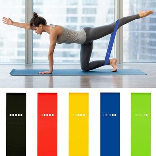 5pcs Resist Bands Set Gym Fitness Pilates Bands Natural Latex Elastic Workout Band Bodybuilding Yoga Pull Up Resistance Bands