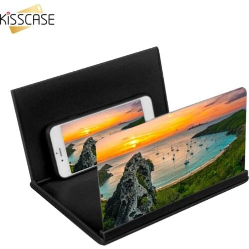 8 Inch Mobile Phone Screen Magnifier 3D Video Amplifier Projector Desktop Phone Holder Bracket HD Movie Video Expander Stand