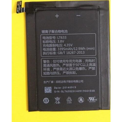 3400mAh LT633 Battery for Letv Le 1 Max X900 Le One Max X900 Battery 3395mAh