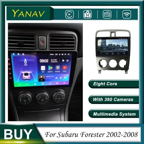 Android Car Radio with Carplay For Subaru Forester 2002-2008 GPS Navigation Stereo Receiver Video Multimedia Player 360 carplay