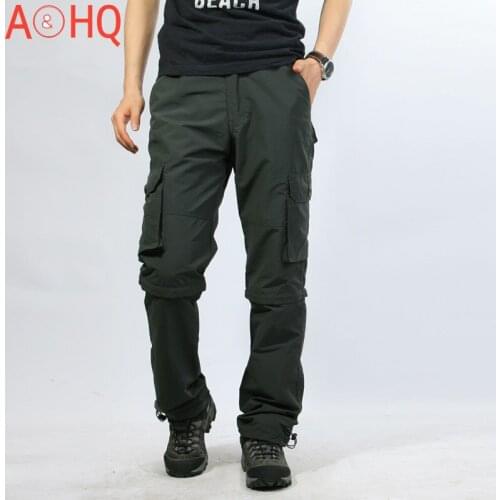 Casual Pants Loose Quick dry Khaki Cargo Pants Men Waterproof Summer Army Green Tactical Pants Military Male Trousers
