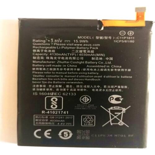 C11P1611 REAL 4130mAh Battery For ASUS Zenfone 3 Max Z3 Max ZC520TL X008DB PegASUS 3 X008 X008D Z01B with repair tools