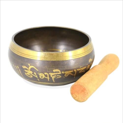 HandMade Bowl Decorative Chakra Meditation wall dishes Yoga Tibetan Buddhist Brass Singing Bowl