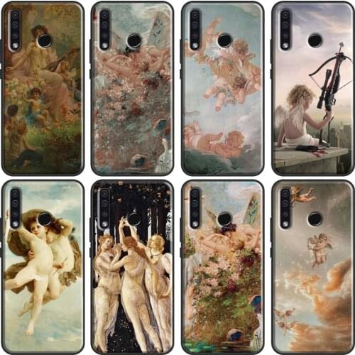 Renaissance Angel Cupid Art Paint Soft For Huawei Honor 20 8 9 10 10X Lite 10i 7C 4C 6C 7A Pro 8A 9A 8S 9S 7X 9X 8X Case