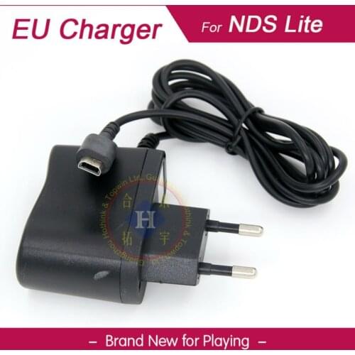Black EU Plug charger Power Supply Ac adapter for Nintendo DSL DS Lite NDSL Console
