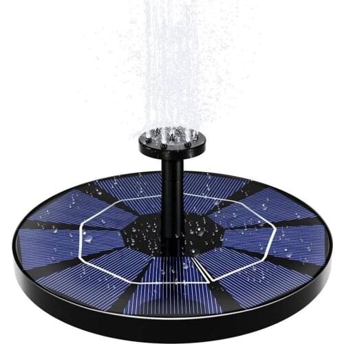 3.8W Colourful LED Light Solar Fountain Water Fountain For Bird Baths Garden Decoration Swimming Pool Ponds