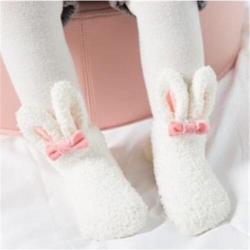 0-1-3 years autumn winter newborn baby socks more coral fleece socks girls baby socks-ZQ103