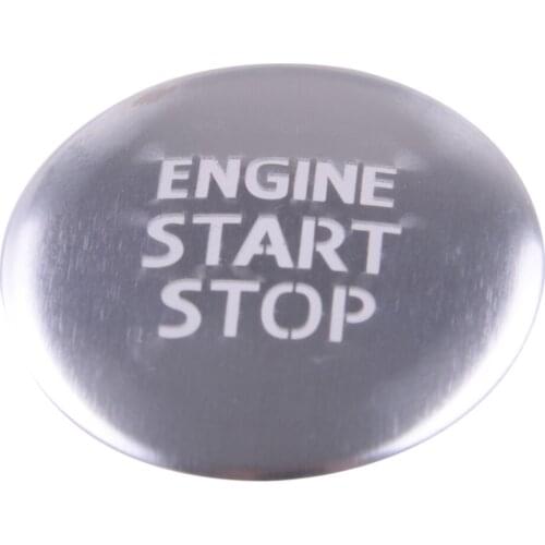 Engine Start Stop Switch Ignition Push Button Cover Trim Silver Aluminum Alloy Fit for Toyota Camry 2018 2019 2020 Translucen