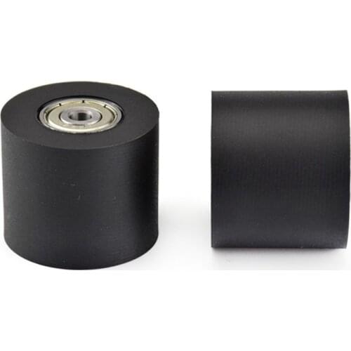 5/6/7/ 8/10mm 1pcs PU Polyurethane Material Roller Two Bearing Mute Flat Guide Wheel Diameter 30MM Length Tentzeil Conveyor