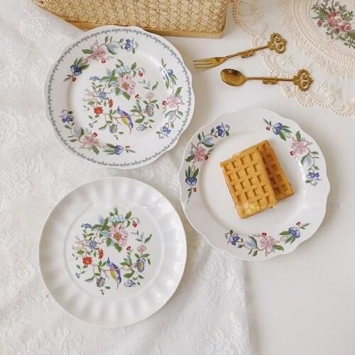 Tableware Plates for Food Plates Ceramics Tableware Ceramic Dishes Plates Sets Vintage Ceramic Plates Ceramic Dessert Plate