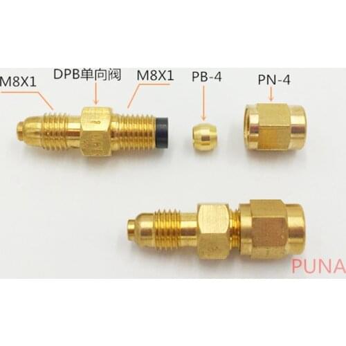 M8*1 inlet/outlet Brass oil flow resistance metering unit PSS/ DPB-3series for centralized lubrication system/CNC machine centre